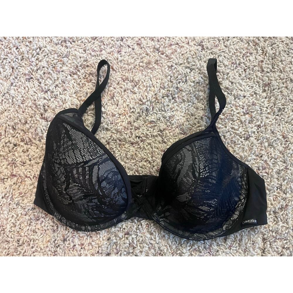 Calvin Klein Black Lace Bra Size 34C